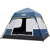 OutdoorMaster Camping Tents, 4/6 Person Camping Tent with Blackout Shelter Technology, Easy Setup in 60 Seconds, Weatherproof