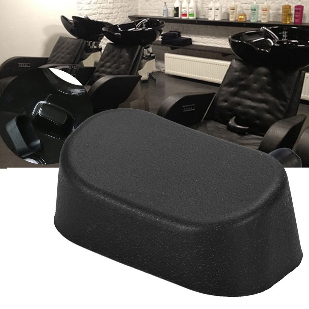 Salon Neck Rest Shampoo Bowl,Silicone Neck Rest Shampoo Bowl Spa Salon Hair Washing Sink Basin Accessories(Black)