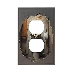 Decorative Outlet Covers Mouse Sitting On Toilet In
