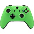 eXtremeRate Green Soft Touch Front Housing Shell Case for Xbox One S/X, Comfortable Replacement Kit Faceplate Cover for Xbox One Wireless Controller Model 1708 - Controller NOT Included