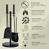 Unibos Fireplace Companion Set Fireside Tools Circle Base Home New view 6