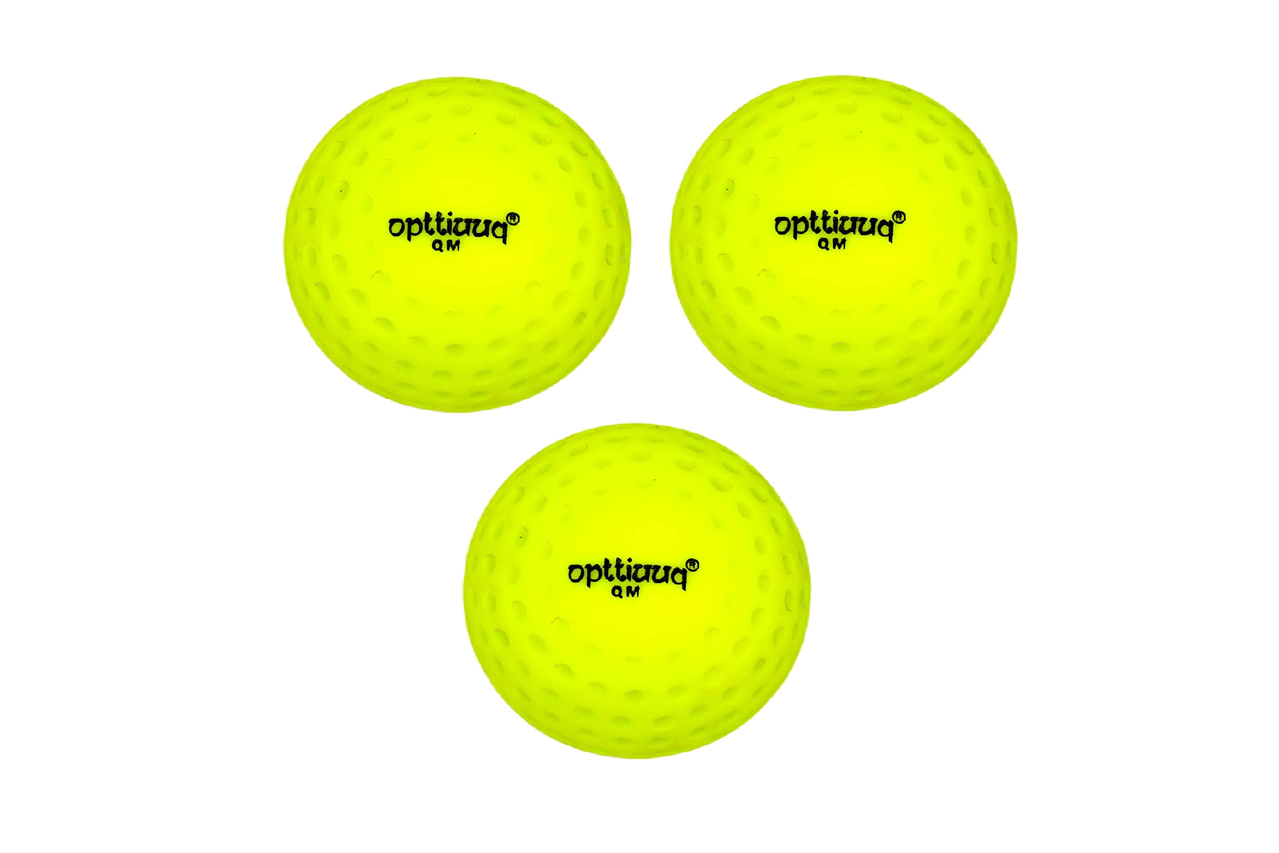 opttiuuq Jaduu Dimple Hockey Ball. Pure Performance Products. Lime Green Pack of 3