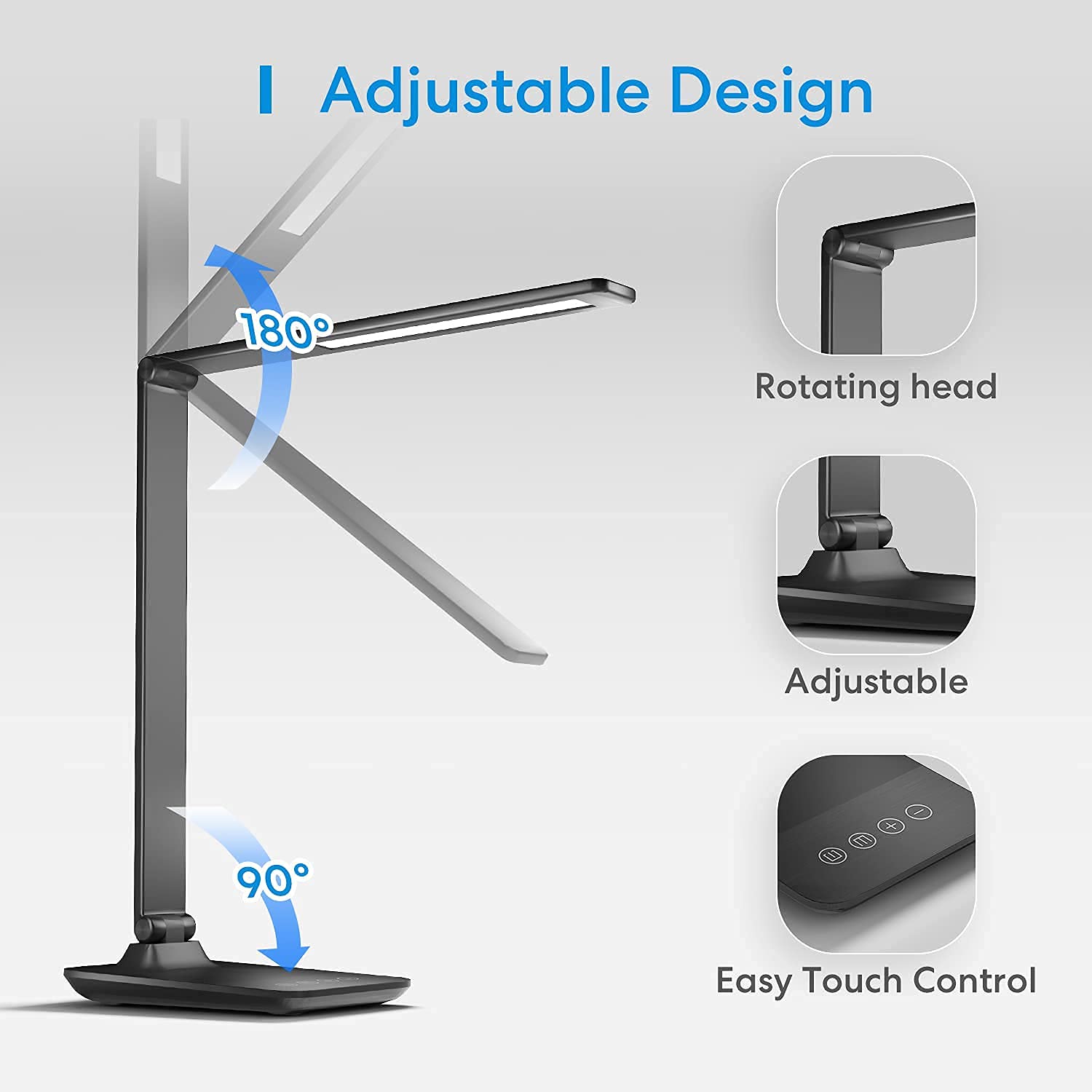 meross Smart LED Desk Light, Metal LED Desk Lamp Works with HomeKit, Alexa and Google Home, WiFi Eye-Caring Smart LED Desk Lamp for Home Office with Tunable White, Remote Control, Schedule and Timer