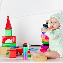 Tanlade 24 Pcs Clear Plastic Bottles Empty Sensory