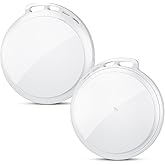 2025 Air Tracker Tags-2 Pack 5.3 Smart Bluetooth Tracker Tag Work with Apple Find My (iOS Only) Key Finder Item Locator for Keys, Luggage,Wallet, Backpack, Pets,etc. (White, 2 Pack)
