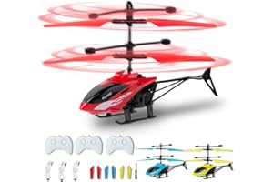 GENERIC Remote Control Helicopter, Gesture Sensing Indoor Flying Helicopter Toys,RC Helicopter Airplane for Teenages with 10Mins Flight, 3 Pack RC Helicopter for Kids with Light,Birthday Gifts for Boys and Girls