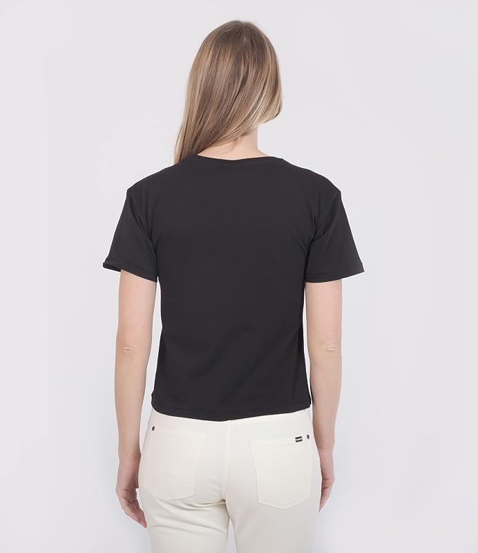 W Oceancare O&o SS Tee Maglietta, Nero, L Donna