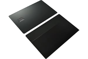 Pissente Metal Business Card Blank DIY Metal Credit Card Brass Matte Black with 4442 Chip Slot for Access Control Hotel Key C