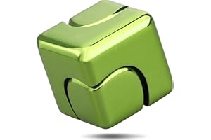 ANZMTOSN Fidgets Cube Spinner for Kid Adult,Infinity Cube Gear Transformable Spinning Top Metallic Toys for Anti-Anxiety Stress Relief Autism ADHD, Deformable 2-in-1 Fidget Block Focus Toy Gift Prize