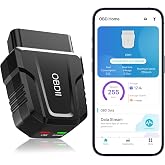 OBD2 Scanner Diagnostic Tool, Car Scanner for iOS &amp; Android, Bluetooth 5.4 | Code Reader for Cars and Trucks, Scanner for Check Engine Codes, Live Data, Error Clearing and Performance Test Exclusive APP