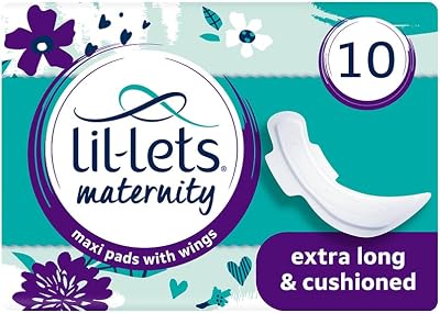 Lil-Lets Maternity Pads Extra Long Maxi Thick with Wings 10 Pack