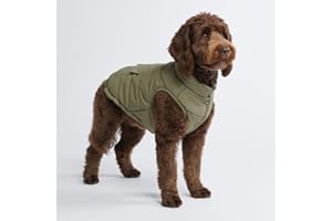 Spark Paws Dog Winter Jacket, Water-Resistant Coat, Warm Reflective Windproof Fleece-Interior, for Medium and Large Dogs - Olive - XXL