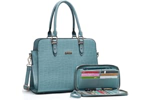 Qiyuer Satchel Purses For Women Top Handle Bag Purse And Wallet Set Work Tote Bags 2pcs