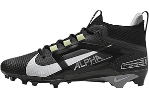 Nike Alpha Menace 4 Elite Football Cleats (FD7036-600, University Red/Team Red/Black/White)