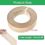 ADERTOS 40mm Real Oak Edging Tape 10m Iron On Pre-Glued Veneer Edging view 2