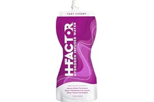 H Factor Flavored Hydrogen Water - Pure Infused Drinking Water for Natural Pre Or Post Workout Recovery, Supports Athletic Performance, Delivers Antioxidants (Tart Cherry, 12 Count)…