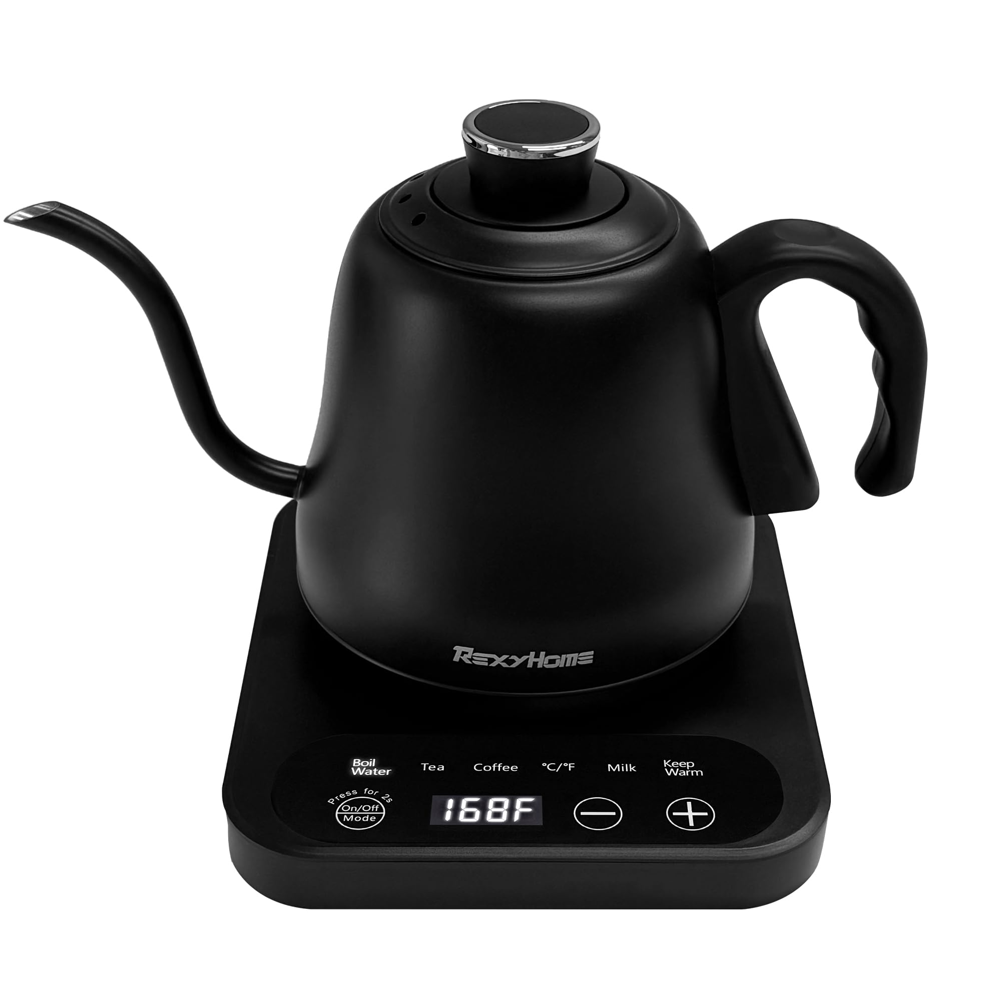 Photo 1 of Gooseneck Electric Kettle Temperature Control: ±1? Precise Target & Keep Warm, Quick Heating 316L Stainless Steel Electric Kettles for Boiling Water, Pour Over Coffee, Brew Tea & Milk, 1000W/0.8L