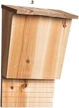NORHI Large Wooden Bat House for Gardens UK Weatherproof Bat Nesting Box view 2