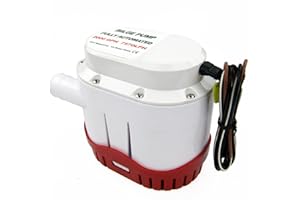 NEWMAIX 12V 2000GPH Automatic Electric Bilge Pump Marine Boat Submersible Water Pump with Built in Float Switch