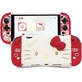 Kuitmor Plush Protective Case for Switch 2, Kawaii Protective Shell Hard PC Slim Cover Case Compatible with Switch 2025 Game Console and Joystick Controller - HLK