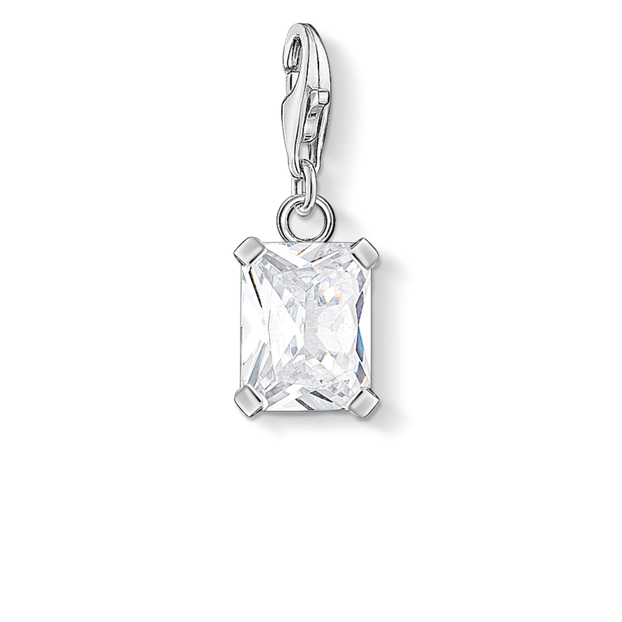 Thomas Sabo Women Sterling Silver Cubic Zirconia Key Chain - 1849-051-14