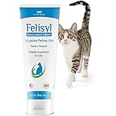 Felisyl L-Lysine Gel for Cats & Kittens (5oz) – Immune System, Respiratory & Eye Health Support. Reduces Sneezing, Runny Nose & Watery Eyes. Daily Salmon-Flavor Supplement – Made in USA (1 Pack)