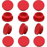 CheeMuii 12 PCS 359-5990 Hubcap 1-1/8" Rubber Plugs Fit for Trailer Hub Cap | 1-1/8" Vented Rubber Replacement Plug Replace for Stemco 359-5990 Fit for Stemco Hub Cap 343-4009, 343-4024, 343-4195, etc