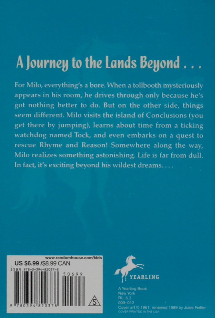 Amazon Com The Phantom Tollbooth 9780394820378 Norton Juster Jules Feiffer Books