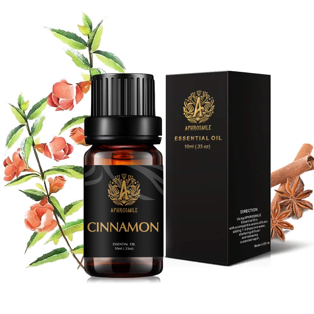 Aromatherapy Essential Oils Cinnamon, 100% Pure & Therapeutic Grade Essential Oils Scent Set for Diffuser, Humidifier, Massage, Skin Care, Cinnamon Aromatherapy Essential Oils Fragrance Oils