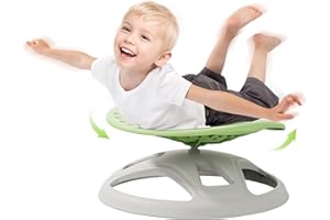 Brelley Sensory Spinning Chair for Kids, Autistic Kids Swivel Chair, Sensory Activity Toy for Toddlers, Physical Coordination Training Indoor & Outdoor Autism Sensory Products