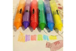 TOPINCN Baby Bath Crayons Easily Washable Colorful Bathtub Shower Toys for Kids, Safe Painting Fun for Babies, 1 Set for Crea
