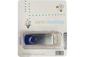 YITU 1000 Embroidery Machine Patterns Designs Brother PES on USB,Floral Designs, 8 Video Tutorials for beginner