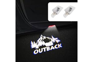 UUNONAHA 2 pcs Non-Fading LED Car Door Logo Lights Courtesy Projector Laser Welcome Light Ghost Shadow Outback Accessories Puddle lamp Compatible with Outback(Outback-HD)
