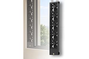 Window Exhaust Fan, Retractable Window Exhaust Fan For Kitchen, Without Drilling Holes, Adjustable Wind Speed Air Flow, Alumi