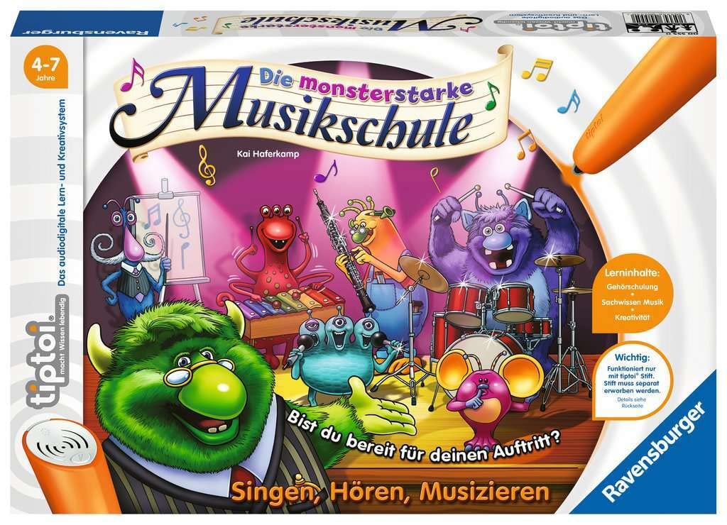 Ravensburger 00555 - Jeu L'École De Musique et Le Monstre - Technologie Tiptoi