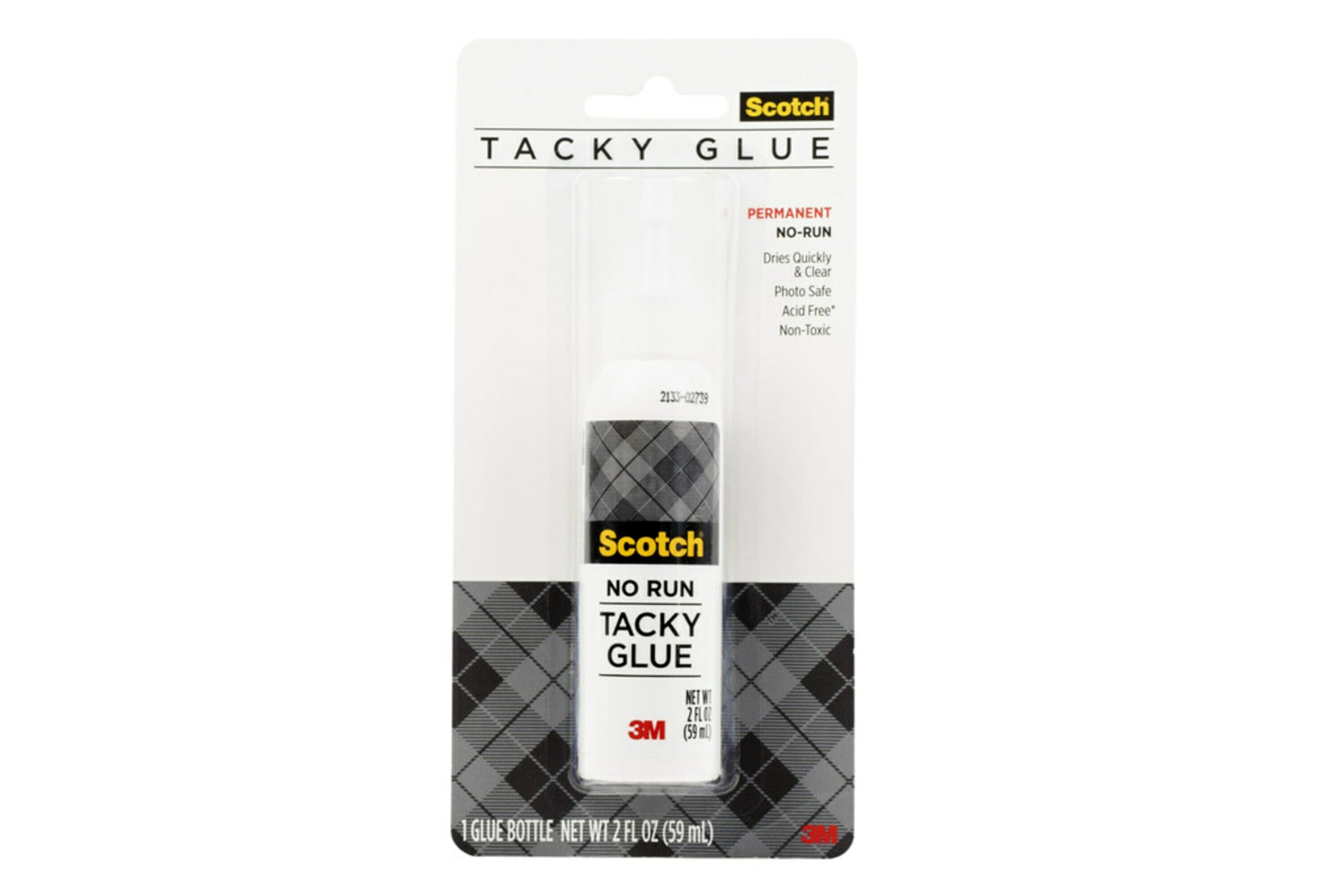 Photo 1 of Scotch Quick-Dry Tacky Glue, 2 oz Craft Adhesive – Fast-Drying, Clear Glue for Paper, Cardstock, Fabric & More