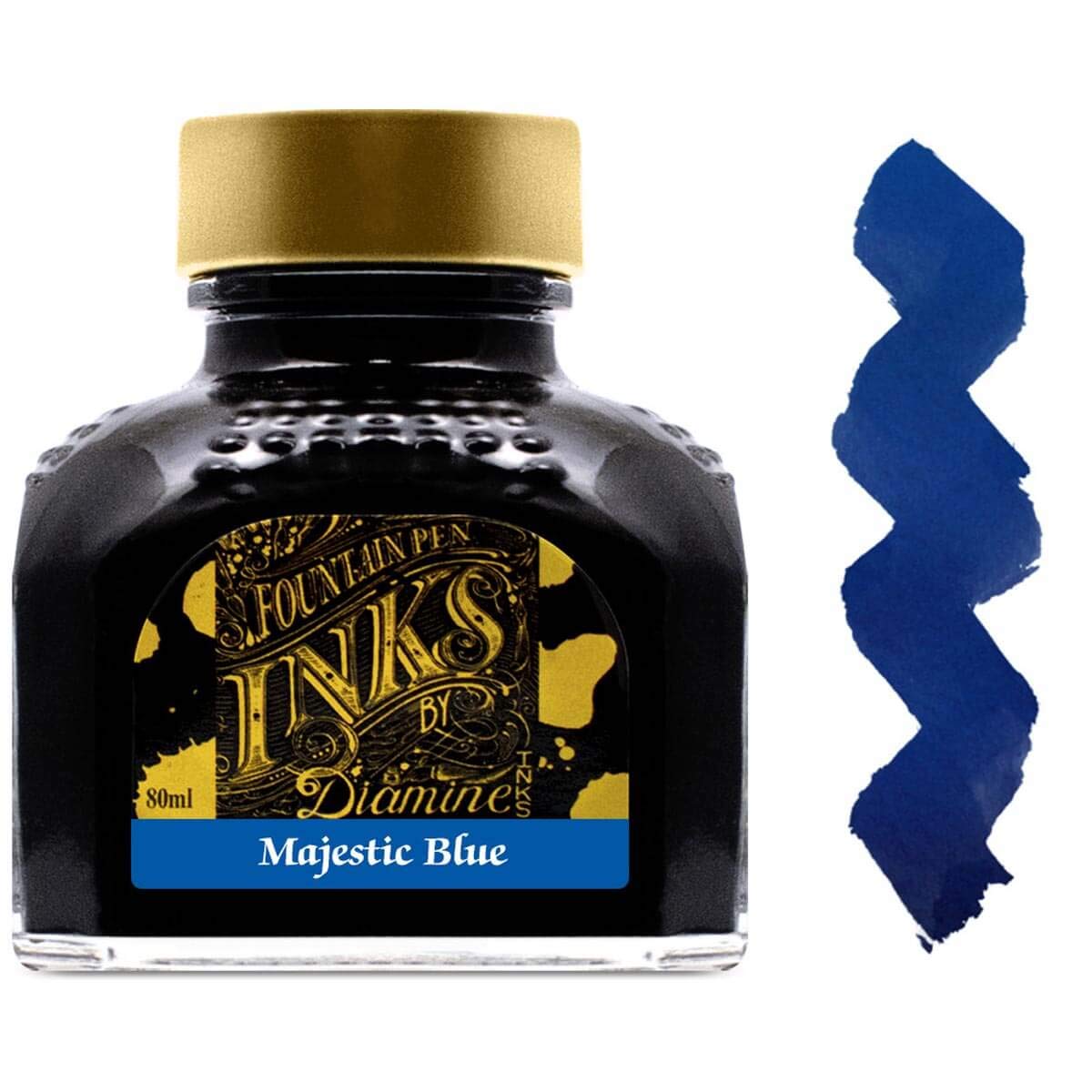 Diamine 80ml Majestic Blue fountain Pen ink bottle
