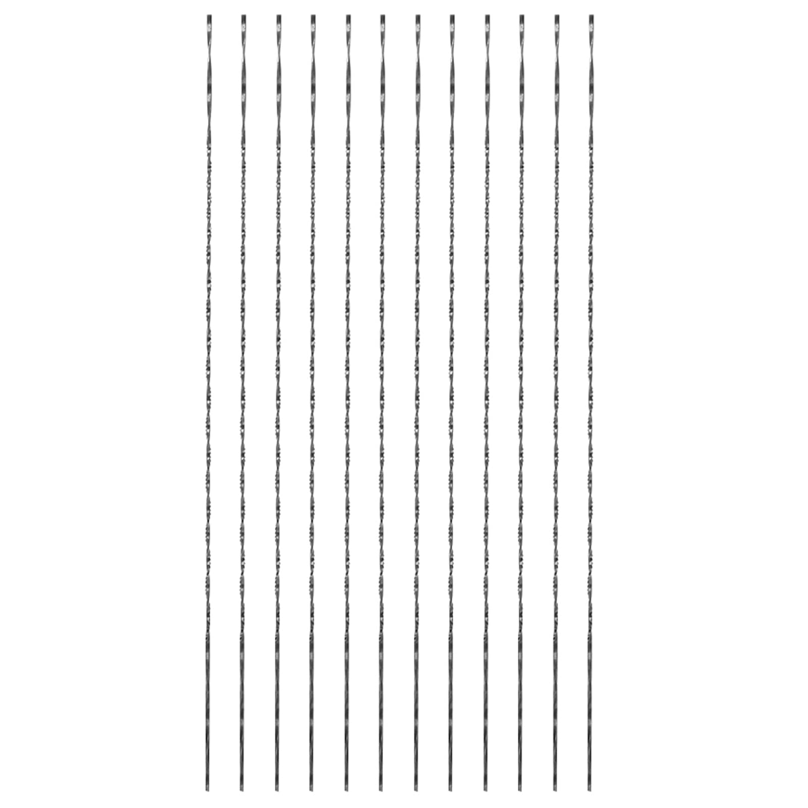 Scroll Saw Blades 12 Pieces, Carbon Steel Wire Saw Blades with Spiral Teeth for Metal Wood Plastic Cutting, #7 Coping Saw Blades for Woodworking and Crafts