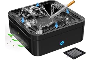 Multifunctional Smokeless Ashtray for Cigarette Smoker, USB Rechargeable Smoke Grabber Ash Tray for Indoor Outdoor Home Offic