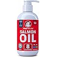 Salmon Oil for Dogs & Cats - Healthy Skin & Coat, Fish Oil, Omega 3 EPA DHA, Liquid Food Supplement for Pets, All Natural, Supports Joint & Bone Health, Natural Allergy & Inflammation Defense, 8 oz
