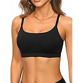 Women Sports Bra Swimsuit Top - Swim Bra Bikini Top Only 2026 Scoop Neck Bathing Suit