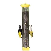 Woodlink NATUBE20NB Audubon Tails Up Nyjer Thistle Finch Wild Bird Feeder, 17.25-Inch,Brown/A