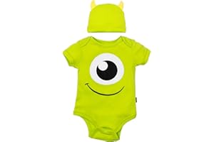 Disney Cosplay Baby Bodysuit & Hat Set Newborn to Infant Sizes (Newborn - 24 Months)