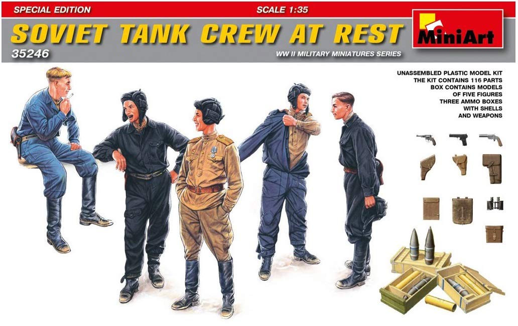 Miniart 1: 35 - Soviet Tank Crew At Rest Special Edition
