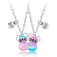 Friendship Gifts for Women Best Friend Necklace Matching Bff Necklace for 2 Cute Koala Heart Pendant Necklace for Best Friend