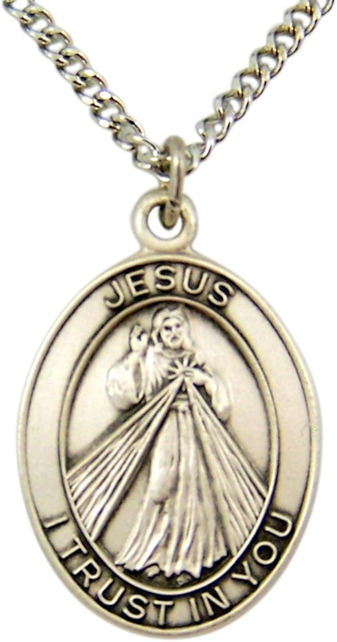 Catholic Patron Saint Pendants Sterling Silver The Divine