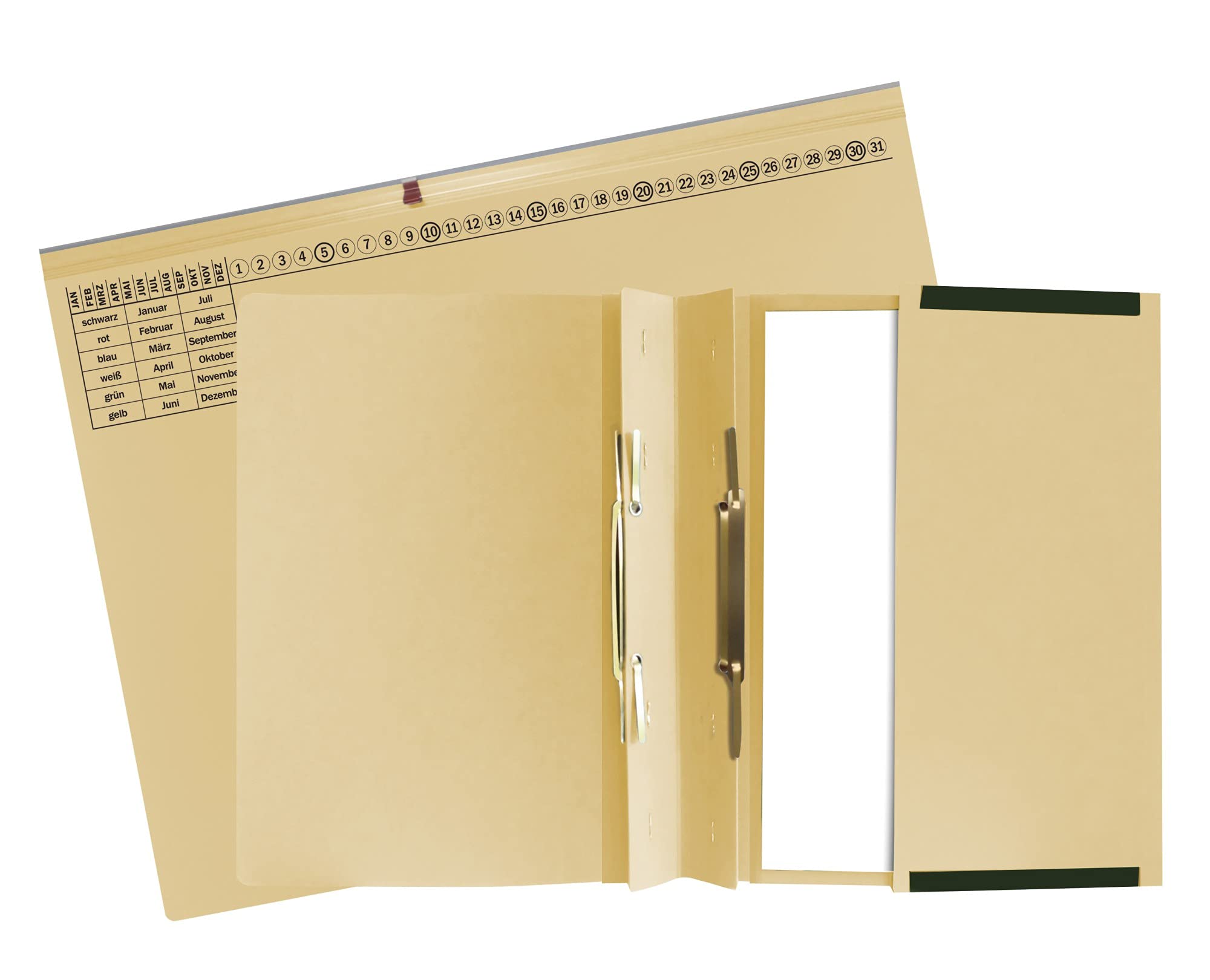 Exacompta - Ref. 370422B - case of 25 Exaflex folders 2 ply straight chamois