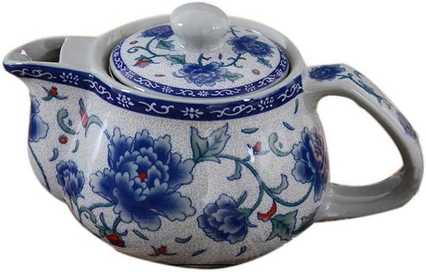 Koala Superstore Chinese Teapot Kung Fu Teapot 250ml Ceramic Fine Porcelain Art, Blue And White