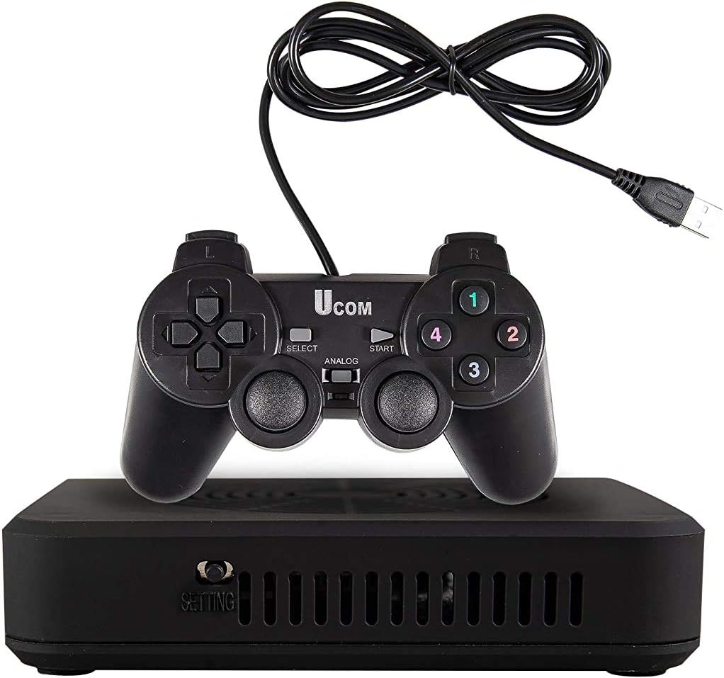 ABORON 3000 in 1 Retro Games Console FC NES SNES PS Classic Games Pandora SAGA Video Game Box HDMI Plug&Play Video Games 2 Controller for Family (Black): Toys & Games