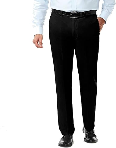 haggar classic fit no iron khaki